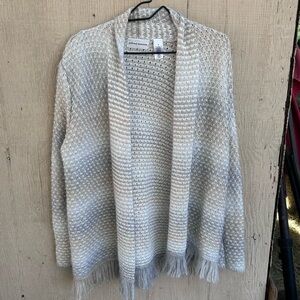 Alfred Dunner Open Front Cardigan size L